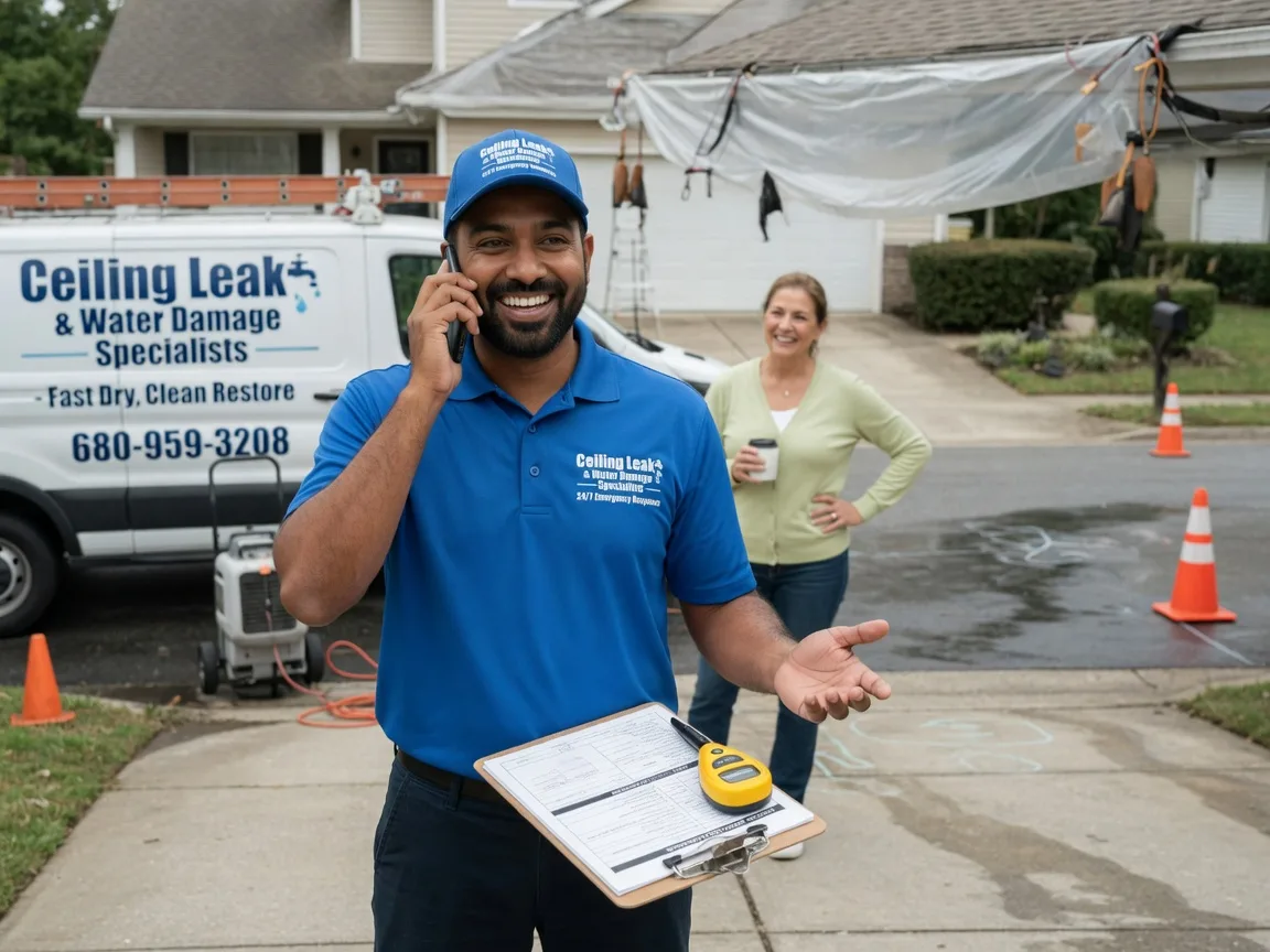 Ceiling Leak Cleanup Kellnersville, WI FAQs